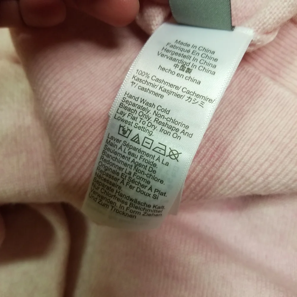 J. Crew Medium Women's 100% Cashmere Pink Sweater NWT - Picture 5 of 8